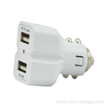 Dual USB In-car Charger with 2.1A Output